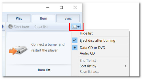 burn dvd wmp