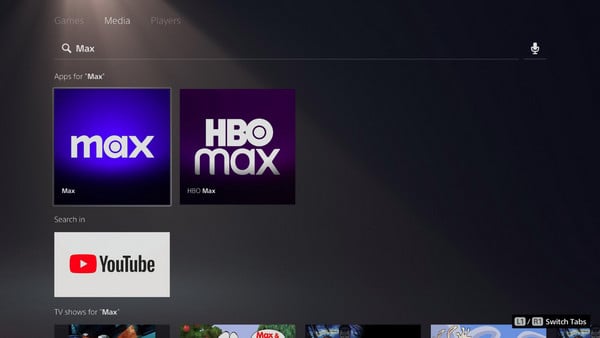 download hbo max on ps5