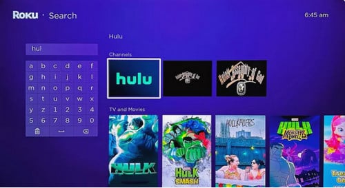 find hulu on roku