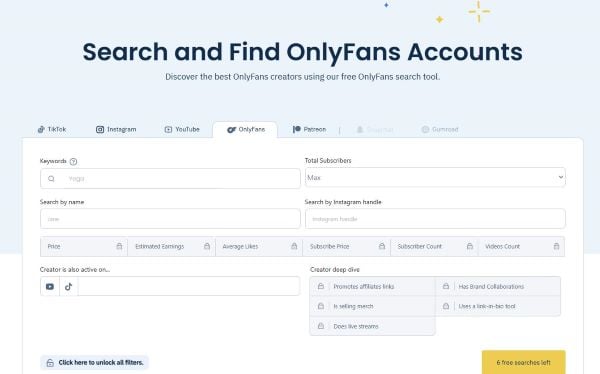 onlyfans lookup influencersclub