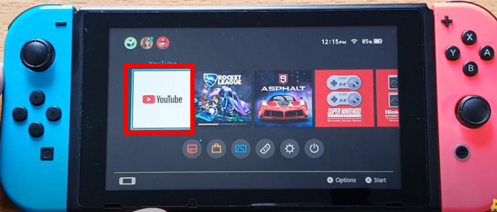 install youtube on switch