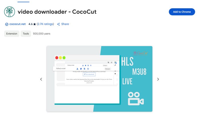 CocoCut Video Downloader to download m4u free movies