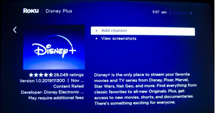 add disney plus to roku