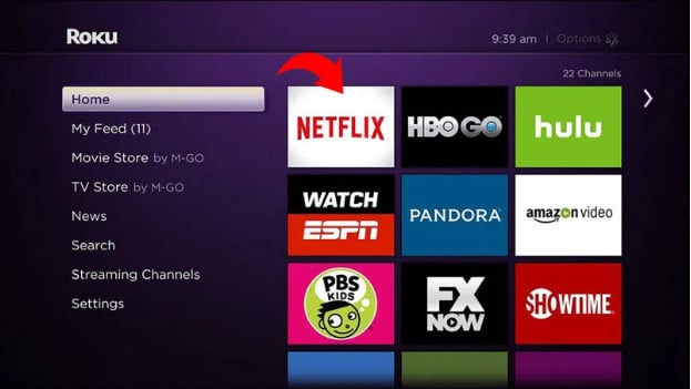 log out of Netflix on roku